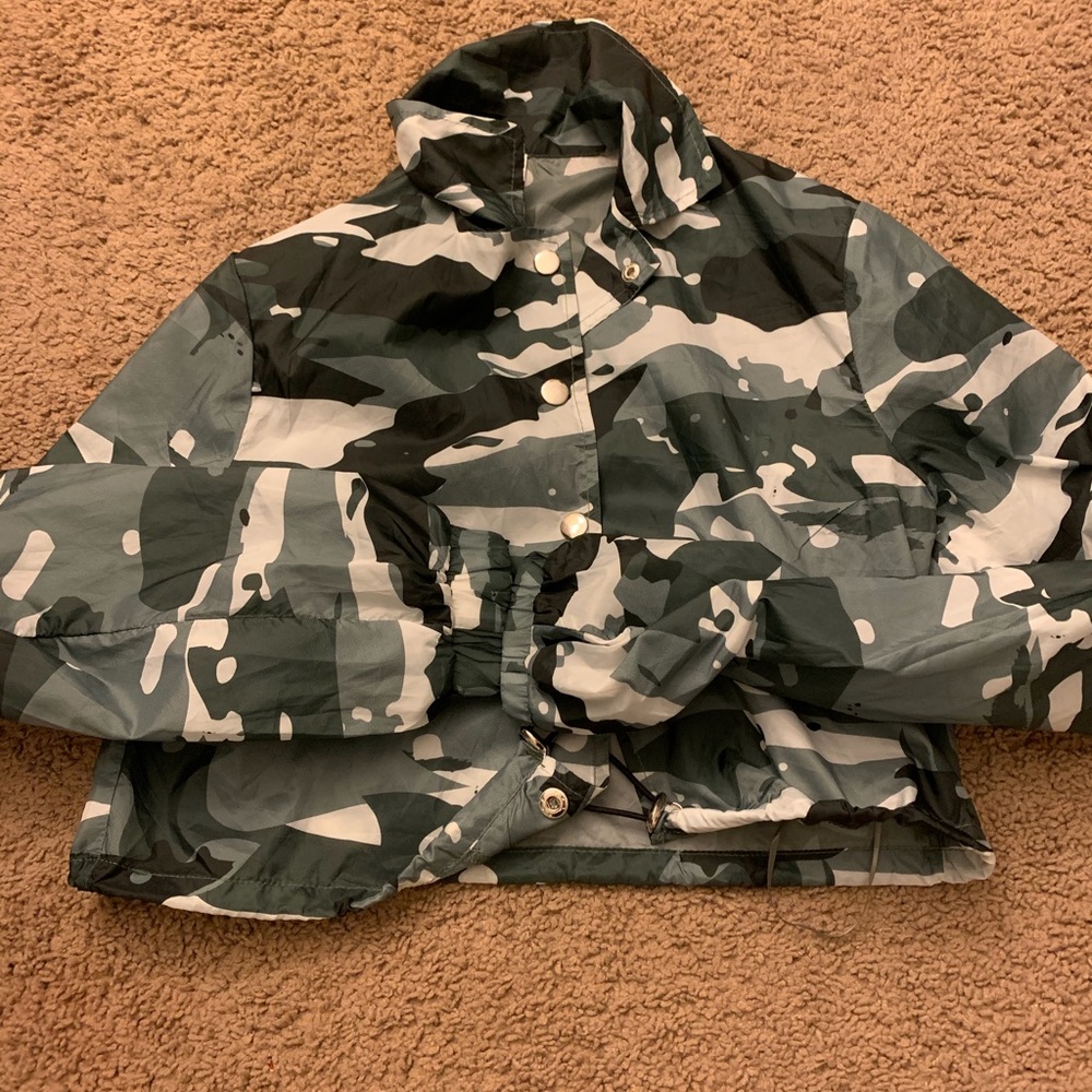 SuperDown camo windbreaker